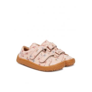 Pantofi copii -  piele naturala - roz - velcro - pentru fete