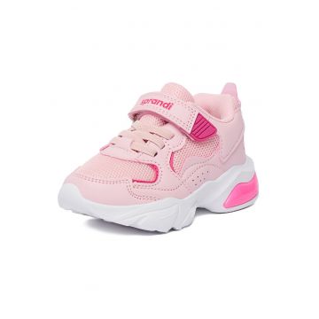 Pantofi copii -  sneakers - roz - material sintetic - inchidere velcro