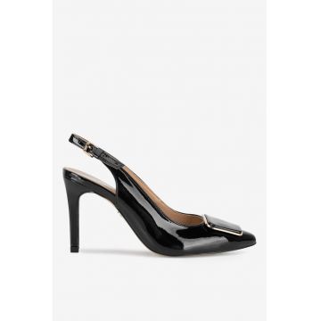 Pantofi dama  5905588302278 - Piele naturala - Negru - Negru