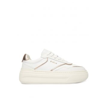 Pantofi dama -  Piele naturala - Alb
