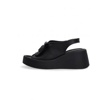 Pantofi din piele cu platforma wedge -