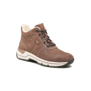 Pantofi femeie -  piele naturala - maro -