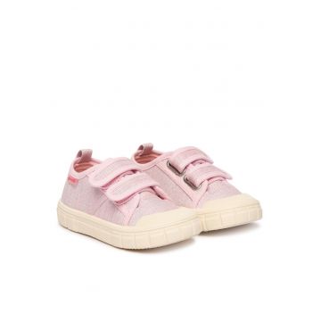 Pantofi Fete -  textil - roz