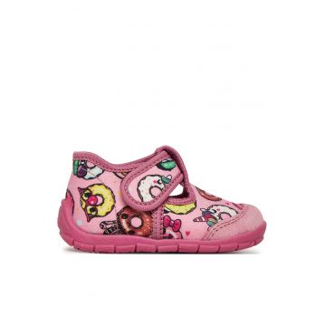 Pantofi  pentru fete - material textil - culoare roz - Roz