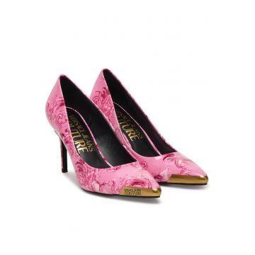 Pantofi  piele ecologica - roz