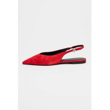 Pantofi slingback cu varf ascutit Sfera - Roz zmeuriu