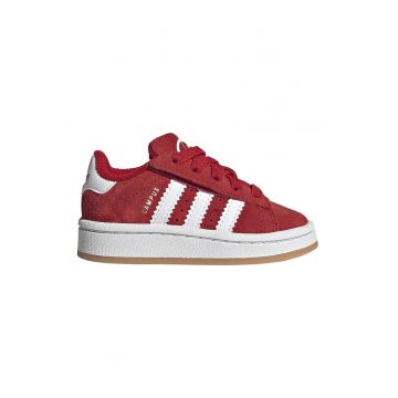 Pantofi sport Campus 00s din piele intoarsa - Coral/Alb optic/Rosu vermillion