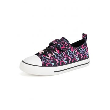 Adidasi copii -  velcro - negru - textil