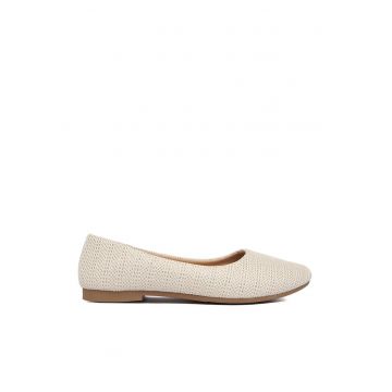Balerini dama -  bej - textil dama
