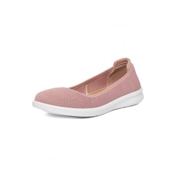 Balerini dama -  material textil - roz -