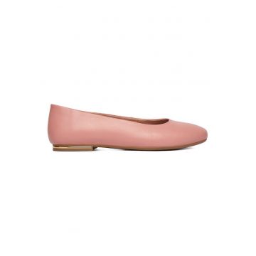 Balerini dama -  piele naturala - roz - eleganti