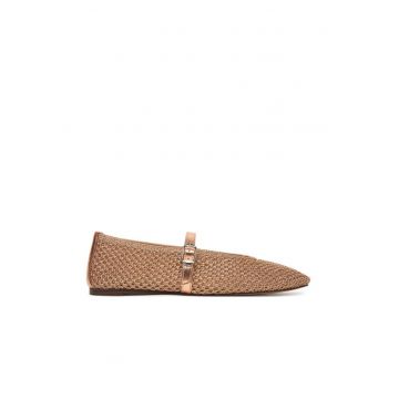 Balerini dama -  roz - textil