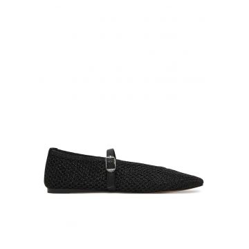 Balerini dama -  textil - negru - confortabili -