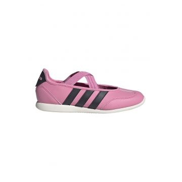 Balerini Mary Jane cu logo Barreda - Negru/Roz pastel/Alb optic
