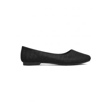 Balerini pentru dama -  Textil - Negru