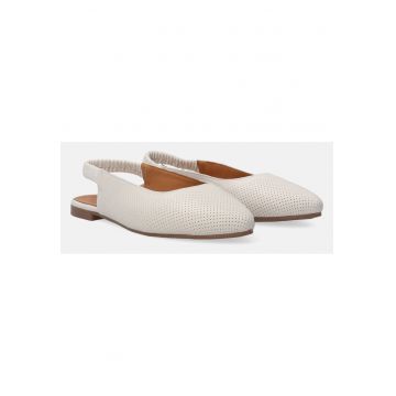 Balerini slingback din piele cu varf ascutit