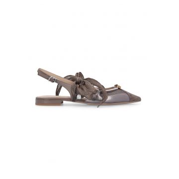 Balerini slingback din piele - pentru balet Gianira Nappa - Maro inchis