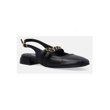 Balerini slingback din piele.