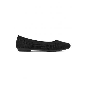 Balerini -  Textil - Negru - Dama