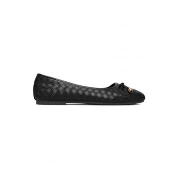 Balerini -  Textil - Negru