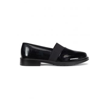 Mocasini dama -  piele ecologica - negru