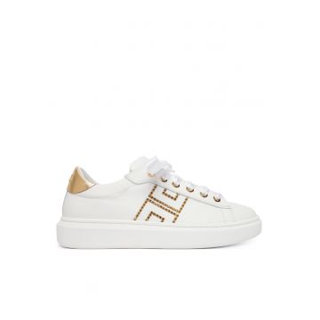 Pantofi copii -  adidasi - piele naturala - alb