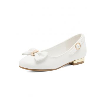 Pantofi copii -  balerini - confort - alb - material sintetic