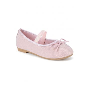 Pantofi copii -  balerini - sclipici - roz - material sintetic