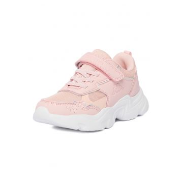 Pantofi copii -  material textil - roz - sistem de inchidere Velcro