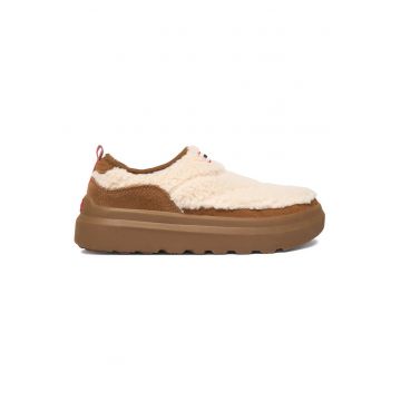 Pantofi dama -  bej - textil -