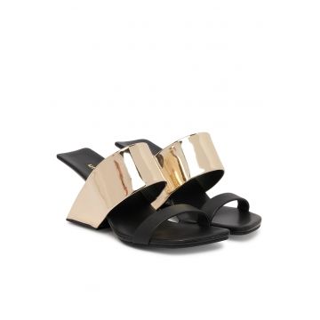Pantofi dama -  piele ecologica - auriu