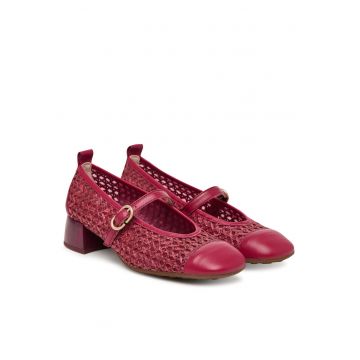 Pantofi dama -  piele ecologica - rosu