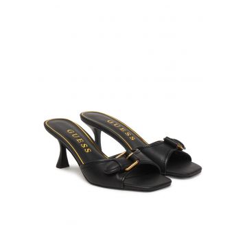 Pantofi dama -  piele ecologica - stiletto - negru