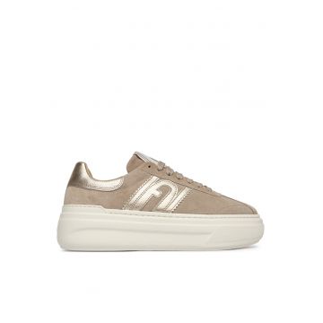 Pantofi dama -  Piele naturala - Bej