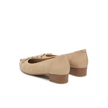 Pantofi dama -  piele naturala - bej