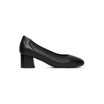 Pantofi dama -  piele naturala - clasic - negri