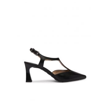 Pantofi dama -  piele naturala - clasic - negru