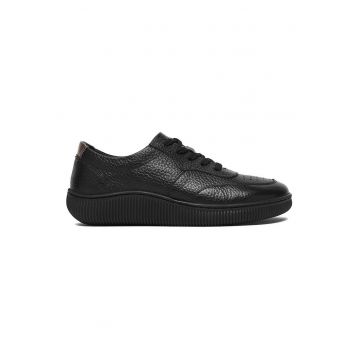 Pantofi dama -  piele naturala - confortabili - Negru