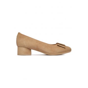 Pantofi dama -  piele naturala - culoare bej