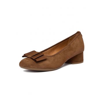 Pantofi dama -  piele naturala - maro -