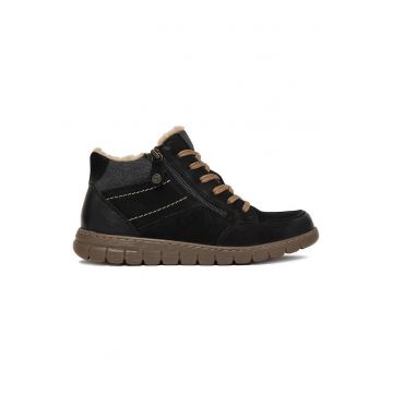 Pantofi dama -  piele naturala - negru -
