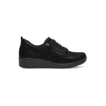 Pantofi dama -  piele naturala - negru -