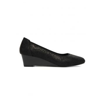 Pantofi dama -  piele naturala - negru -
