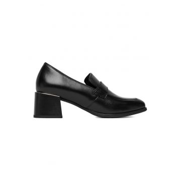 Pantofi dama -  piele naturala - negru -