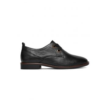 Pantofi dama -  piele naturala - negru -