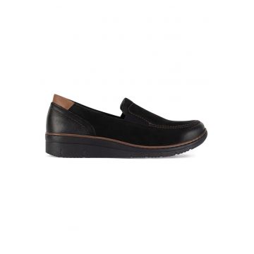 Pantofi dama -  piele naturala - negru -