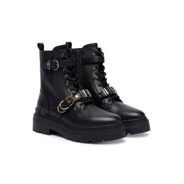 Pantofi dama -  Piele naturala - Negru -
