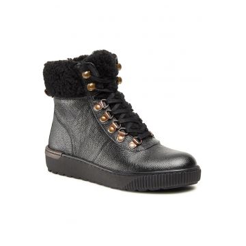 Pantofi dama -  piele naturala - negru -