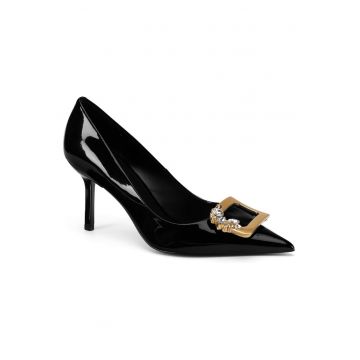 Pantofi dama -  piele naturala - stiletto - model elegant - negru