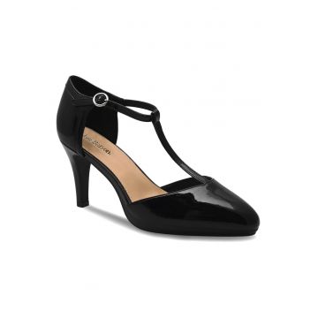 Pantofi dama -  plastic - negru -